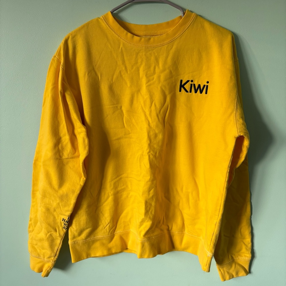 Harry Styles Kiwi I’m Having Your Baby Yellow Crewneck Sweatshirt